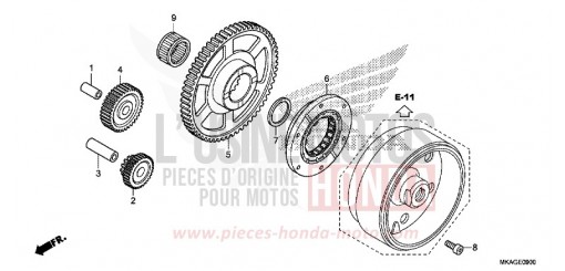 EMBRAYAGE DE DEMARRAGE NC750SAJ de 2018